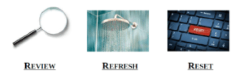 Apply Engineering The 3R Way methodology to find "A Better Way" - Review - Refresh - Rest