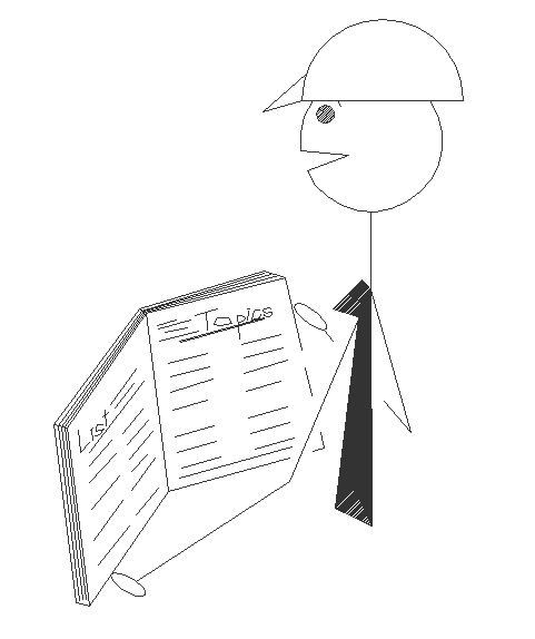 Title block header for List Of Topics - Engineer & Communicate web site