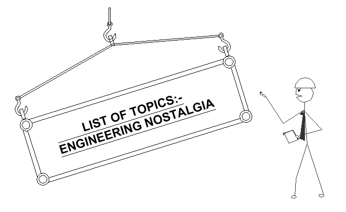 This List Of Topics - Engineering Nostalgia will rekindle memories of a bygone age of Engineering